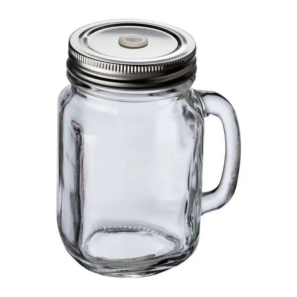 Fém fedeles üveg korsó, 450ml