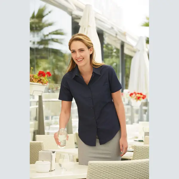 Lady Fit Short Sleeve Poplin Shirt