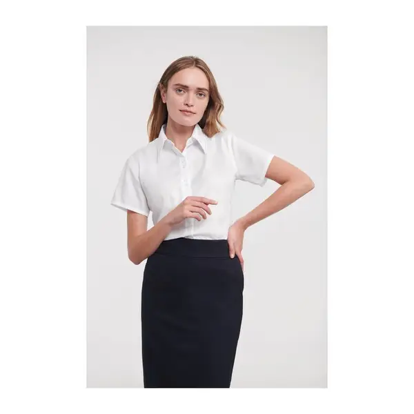 Russell Non-iron ladies blouse short-sleeve