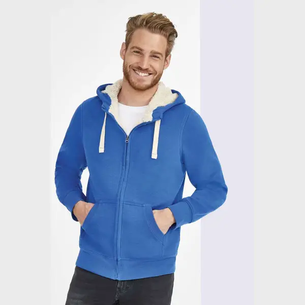 Sherpa Unisex Zipped Jacket With "Sherpa" Lining