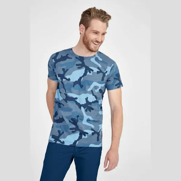 Sol'S Camo Men -Környakú Póló