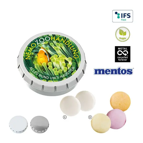 Super Mini click clack doboz mentos cukorkával töl