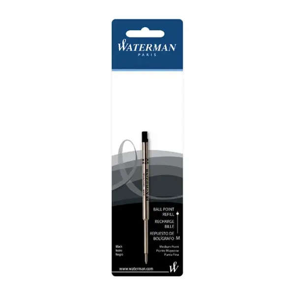 Filling into the Waterman ball pen, Silver, Solid 