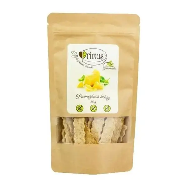 Parmezános gluténmentes keksz 80g
