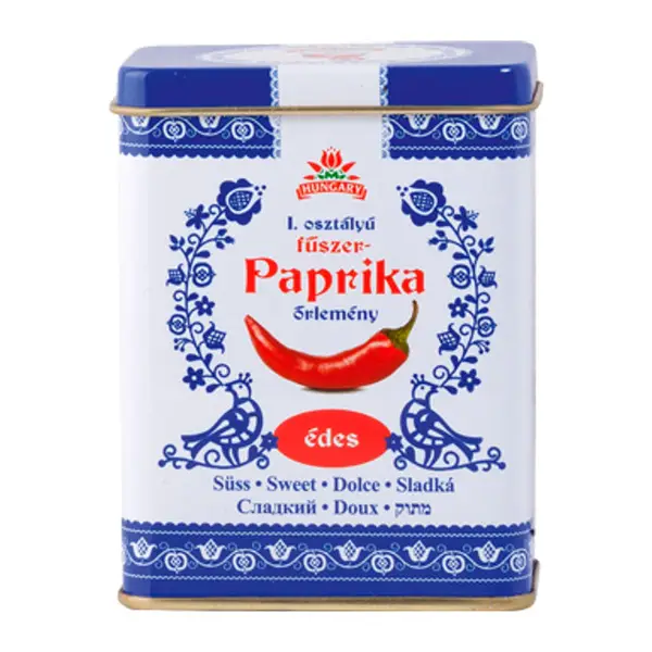 Őrölt fűszerpaprika fém dobozban 50g.